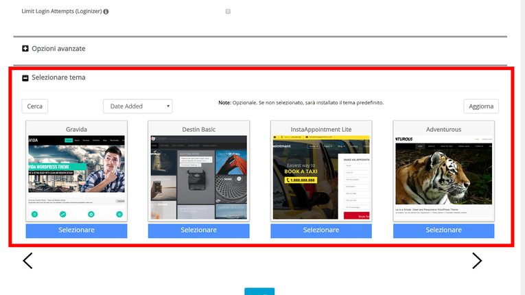 cPanel Softaculous Wordpress