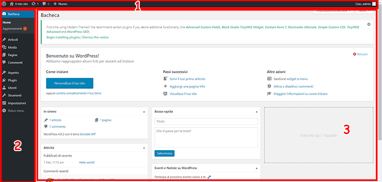 Bacheca Wordpress Intro