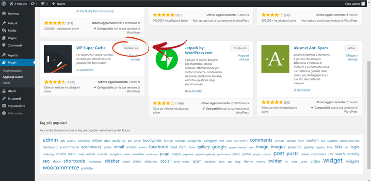Wordpress Installa Plugin
