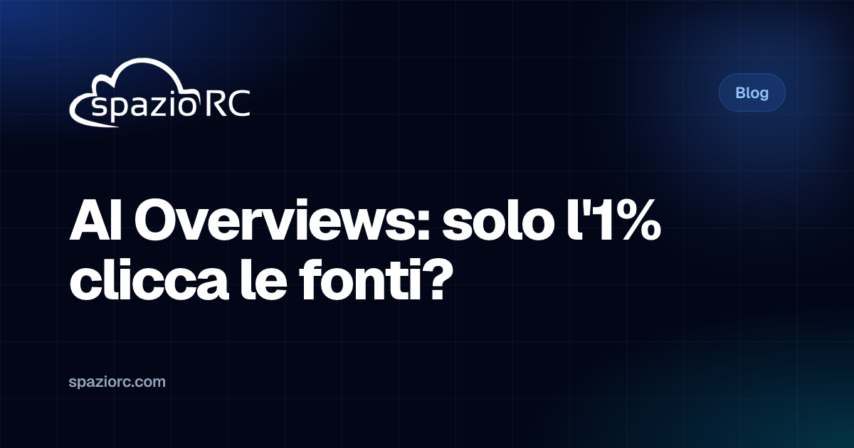 AI Overviews: solo l'1% clicca le fonti?