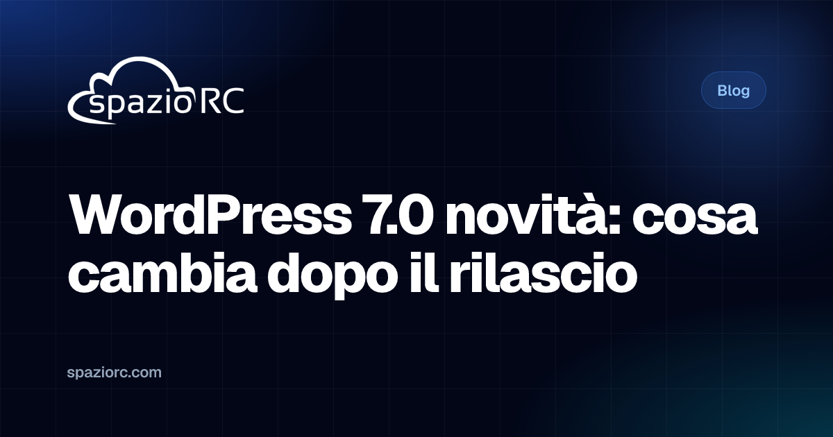 WordPress 7.0 novità: cosa cambia dopo il rilascio